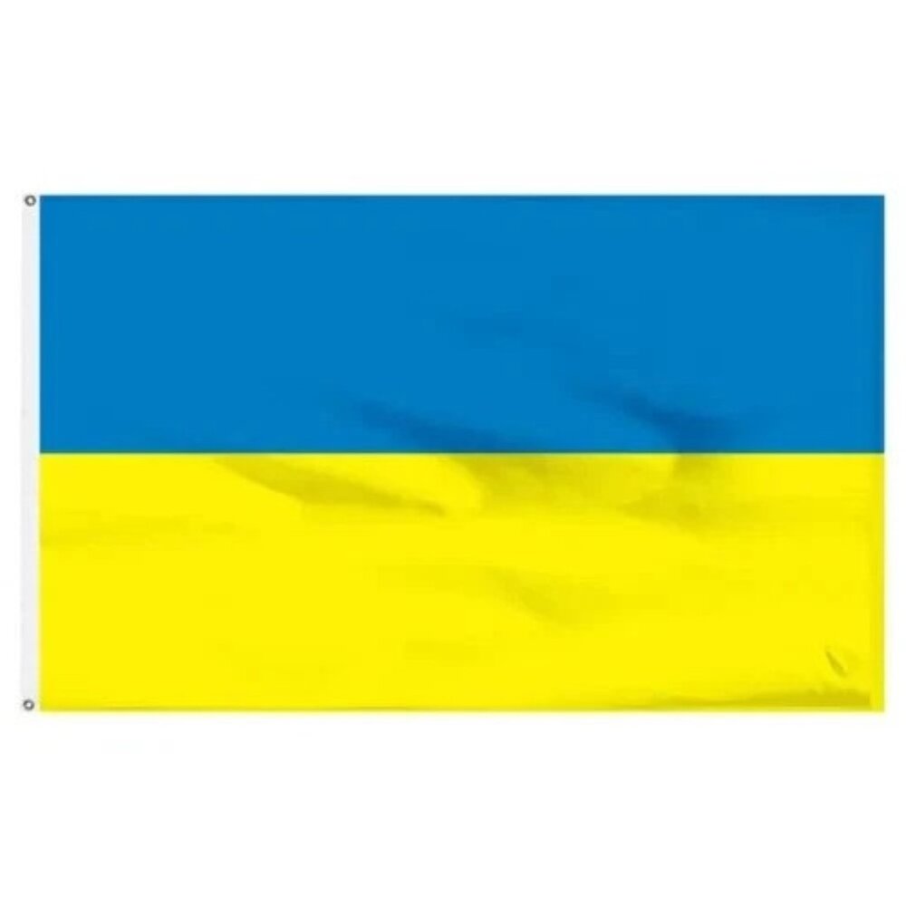 3x5 Ukraine Plain Flag Ukrainian House Banner with Grommets